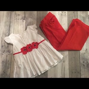 Janie and Jack Sweet Lady Bug red sailor pants.
